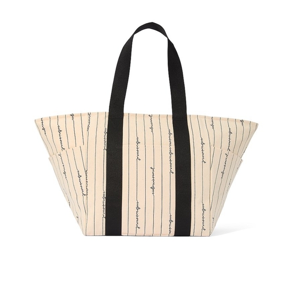 NWT Victoria'a Secret Canvas Logo Tote Bag Sold Out!! - Picture 1 of 4
